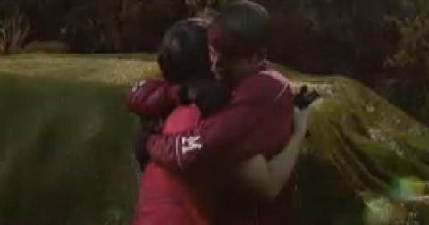 Big Brother 14 Dan and Danielle hug