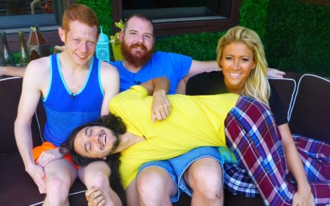 Andy, Spencer, GinaMarie, and McCrae on Big Brother 15