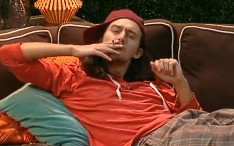 McCrae having a smoke