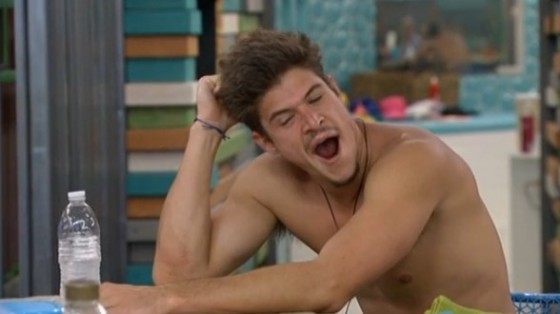 Zach yawns on Big Brother 16