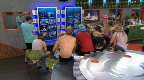 Big Brother 16 HGs gather around