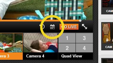 Big Brother Feeds flashback calendar button