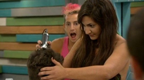 Victoria shaves Caleb's head on Big Brother