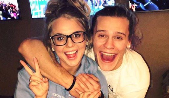 Nicole Franzel & Hayden Voss celebrate New Year's 2015