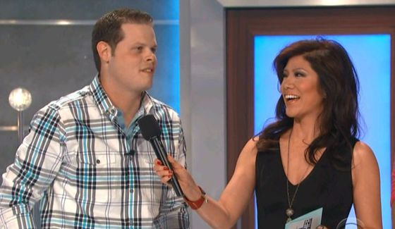 Big Brother 16 winner Derrick Levasseur with Julie Chen