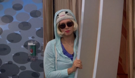 Audrey Middleton in disguise on Big Brother