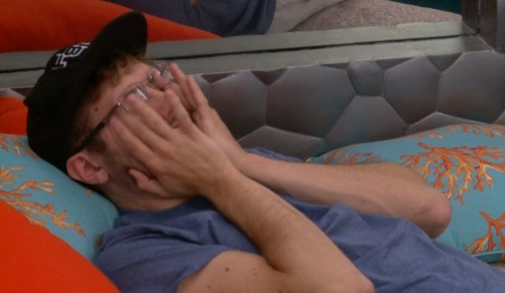 Steve Moses stresses the vote on Big Brother 17