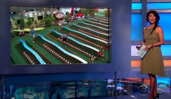 Julie Chen hosts the latest Big Brother HoH comp