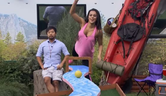 Natalie competes for HoH on BB18