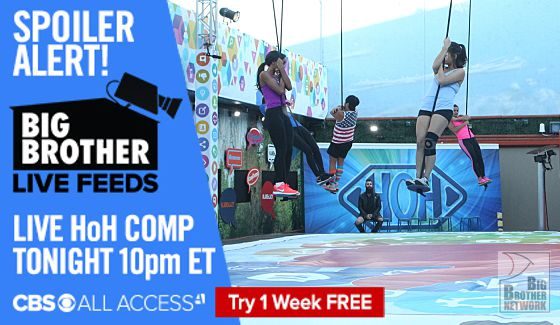 Big Brother 18 Endurance comp on Live Feeds