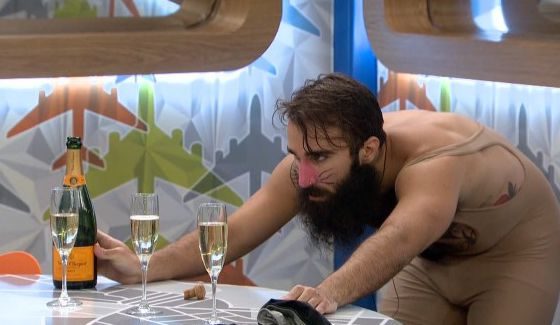 Paul studies champagne on BB18