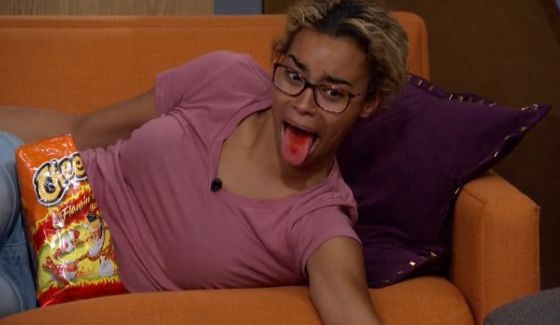 Danielle enjoys Cheetos on BBOTT