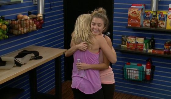 Morgan and Shelby celebrate the Veto win