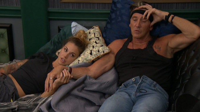 Kevin and Christmas hanging out on Big Brother 19