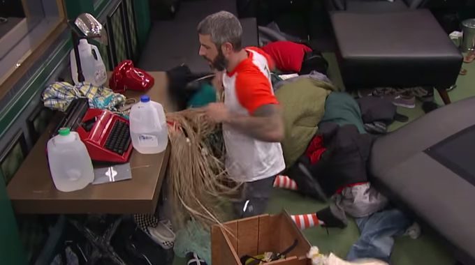 Matthew ransacks the room on Big Brother 19