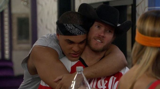 Josh hugs Jason on Big Brother 19