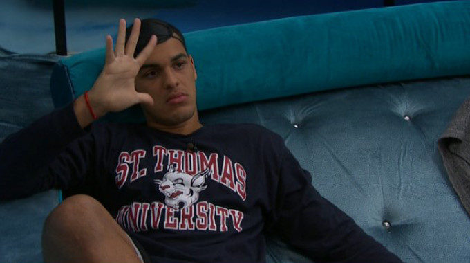 Josh Martinez counts off the votes on Big Brother 19