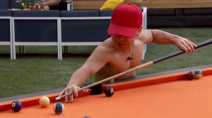 JC plays pool on Big Brother 20