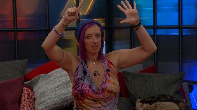 Angela counting the votes on BB20