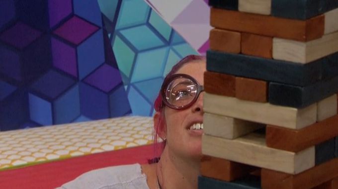 Angie plays Jenga on BB20