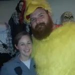Spencer and Marilyn dressed up for Halloween