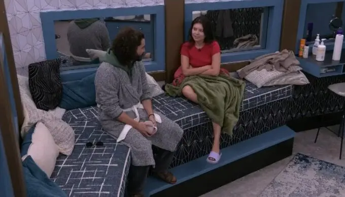 Cameron Hardin talks with America Lopez on Big Brother 25 - CBS