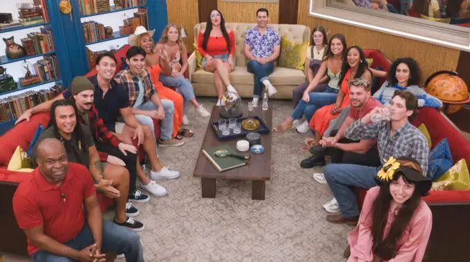 Houseguests gathered in the BB27 living room - CBS