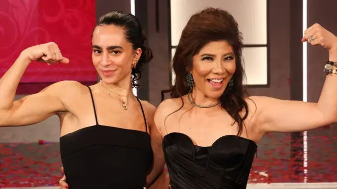 Morgan Pope with host Julie Chen on BB27 - Source: CBS