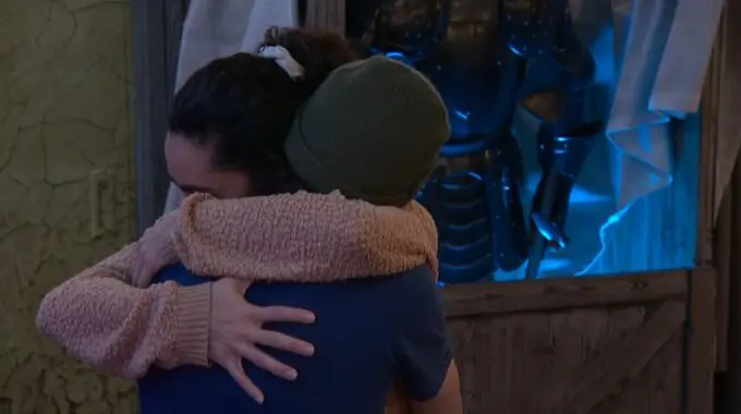 Morgan and Vince hug on BB27 - Source: BBLF
