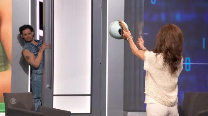Julie bangs a teapot on BB28 - Source: CBS