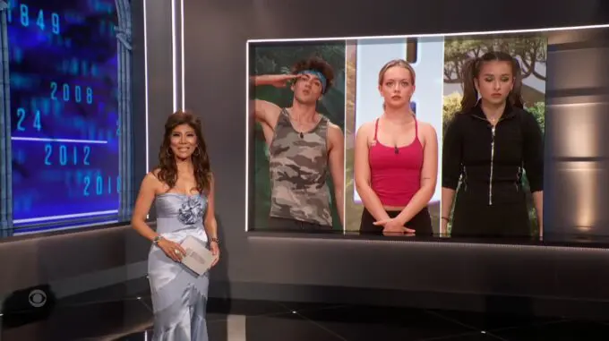 Julie hosts the BB Block Buster comp - Source: CBS