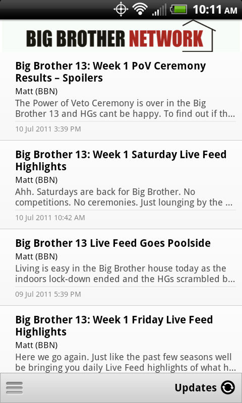 Big Brother Network Android App