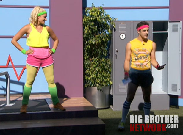 Big Brother 14 – Janelle and Dan in Coaches Comp