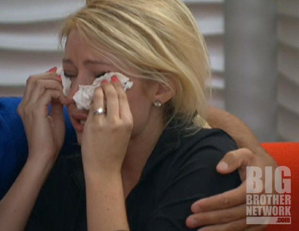 Britney crying after the Veto on Big Brother 14