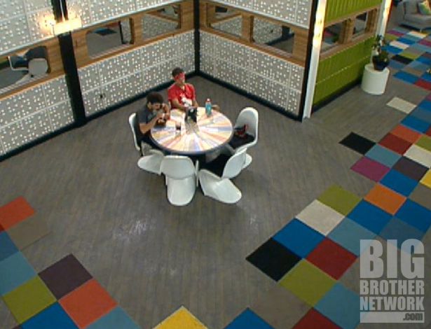 Big Brother 14 – Ian and Dan at smaller table