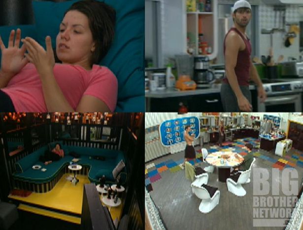 HGs react after the Veto comp on Big Brother 14