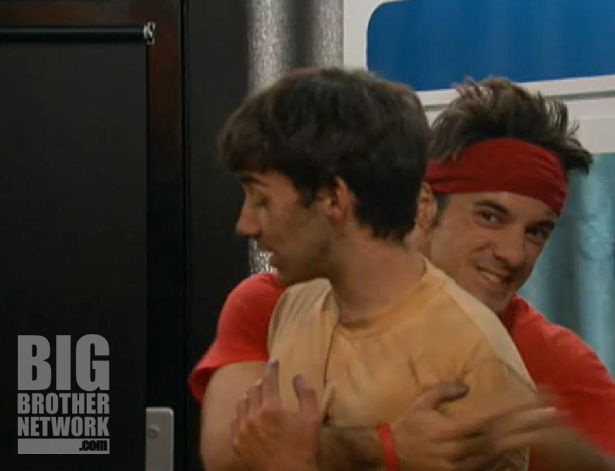 Ian and Dan celebrate on Big Brother 14