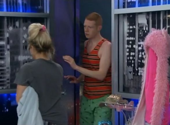 Andy pops in to the HoH room