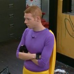 Andy wearing his Veto costume