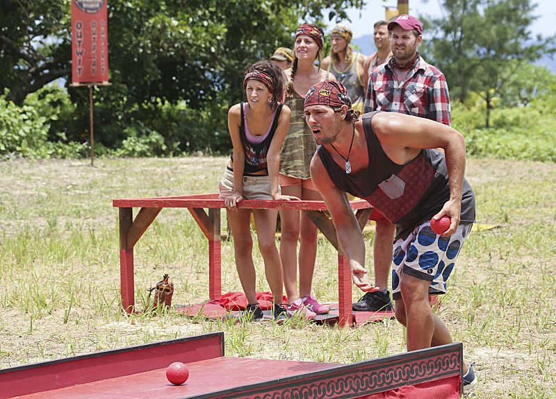 Hayden Moss competes on Survivor 2013