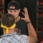 Caleb Reynolds retells the story to Derrick Levasseur on Big Brother