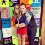 Hayden and Nicole with their Big Brother quilt