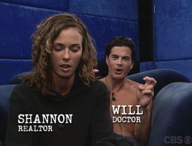 Big Brother 2 Houseguests Shannon and Will