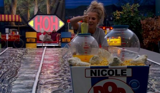 Nicole Franzel on Big Brother 18 HoH comp