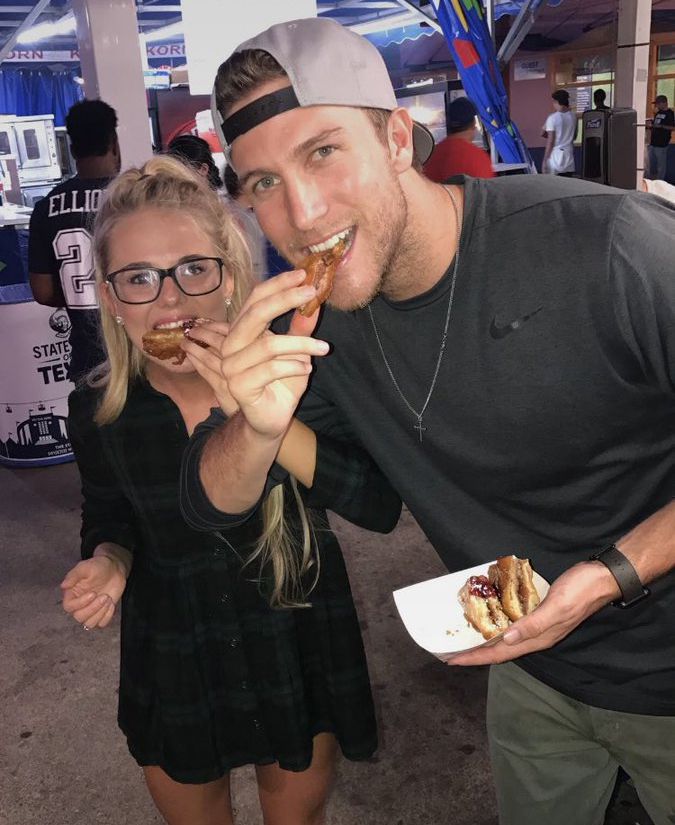 Nicole & Corey enjoy some fried PB&J