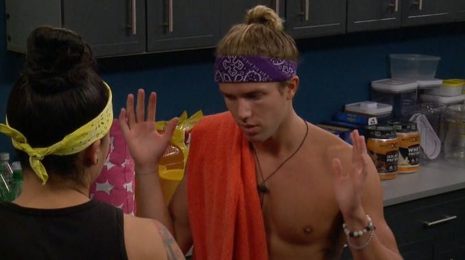 Tyler talks with Kaycee on Big Brother 20