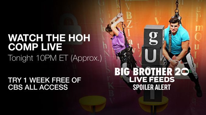 Big Brother 20 Endurance HOH on BBLF