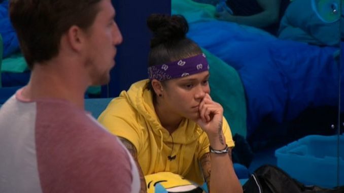 Kaycee in deep thought on BB20