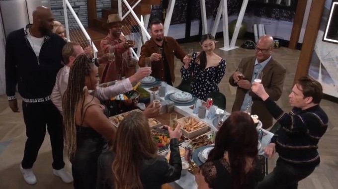 Celebrity Big Brother 3 HGs toast