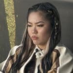 Blue Kim in the Big Brother backyard - CBS